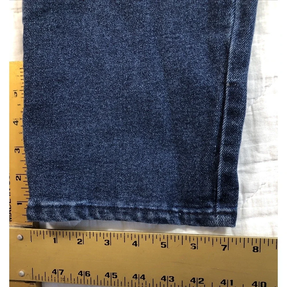Max Studio Indigo Jeans Women's‎ Size 18W Denim Blue High Rise Slim Straight Leg